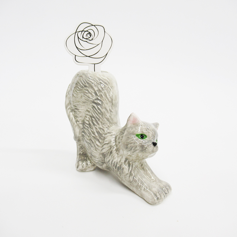 Animal Vase(C)/Stretch Cat ストレッチキャット＊GY